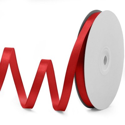 Red Satin Fabric Ribbon 3/8 Inch x 50 Yards for Gift Wrapping DIY Craft