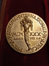 Medaglia Fiera Campionaria TRIPOLI 1930 Ae Dorato FDC 50mm Morbiducci Coloniale