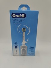Oral-B Vitality Rechargeable Electric Toothbrush Deep Clean White NEW Sealed