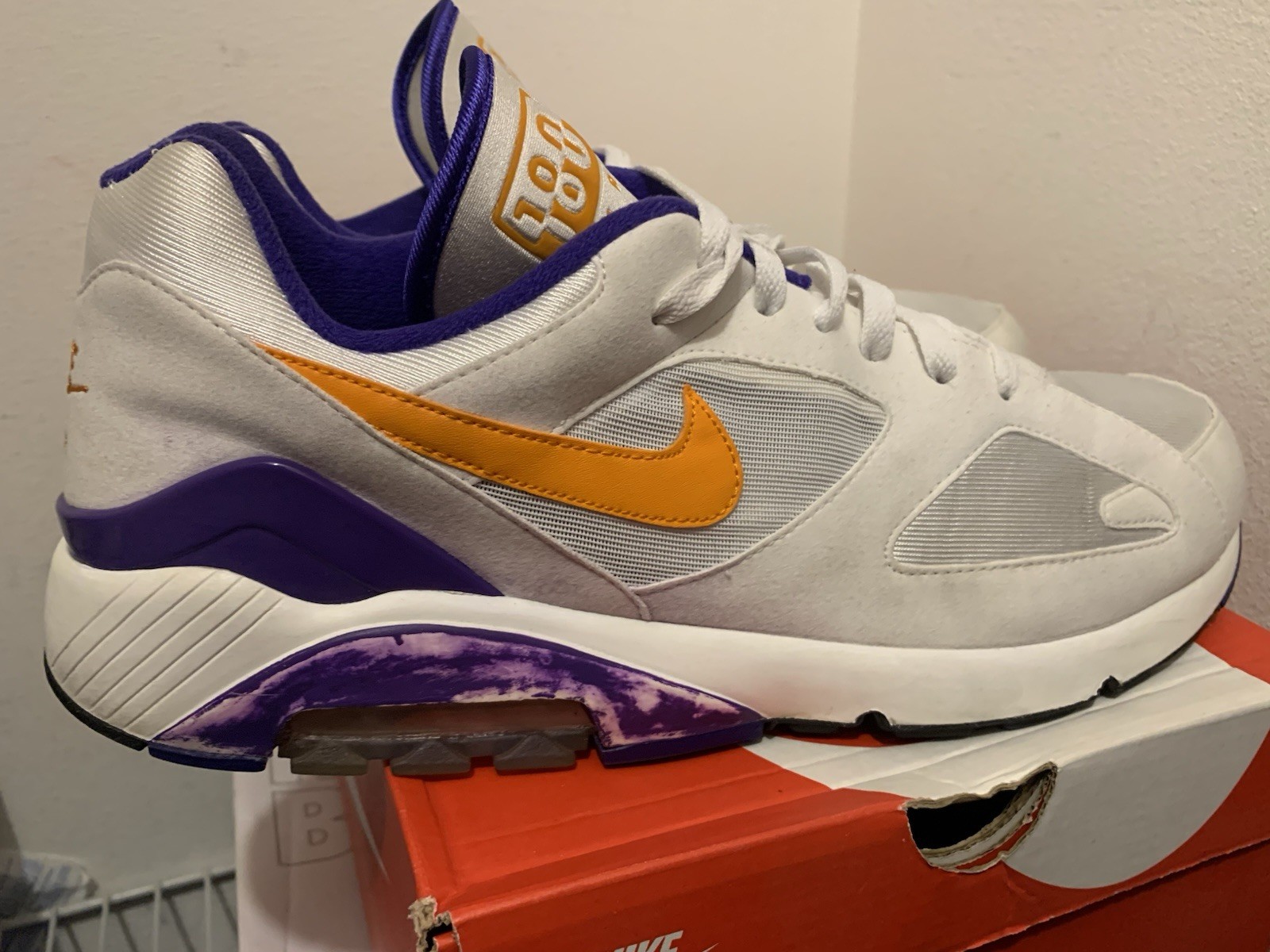 Nike Air Max 180 Bright Ceramic Size 14 sz  615287 101 Retro Running 90s OG image 4
