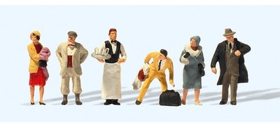 Preiser 12448 HO Scale On the Platform 1925-1930 Figure Set