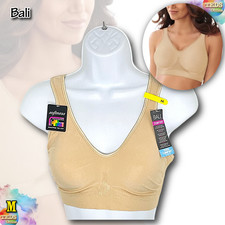 NWT Bali Women's M Comfort Revolution ComfortFlex Fit Wireless Bra DF3484 Nude