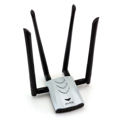Used Alfa AWUS1900 802.11ac 1900Mbps Dual Band 2.4/5Ghz Wi-Fi USB Adapter AC1900
