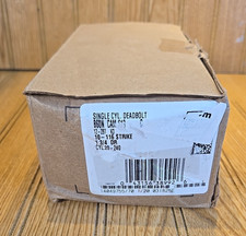 Schlage B60N CAM 619 Deadbolt Keyed 1 Side Satin Nickel - NEW OPEN BOX
