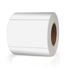 White Rectangle Labels 3" x 2" Color Coding Stickers Roll 500 Pcs
