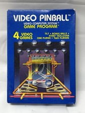 Video Pinball Atari 2600 CIB Complete - Cleaned and Tested - Works Great!