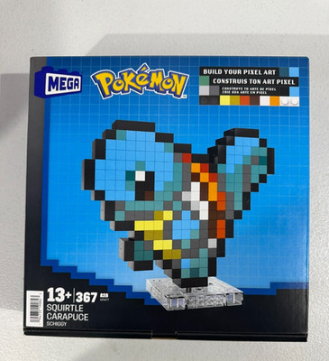 MEGA Pokémon   Squirtle Pixel 367-Piece Retro Building Toy Set