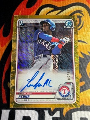  2021 Topps Chrome Luisangel Acuna 1st GOLD Auto #09/50 