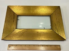 Antique Gilded Oak Slanted Profile Frame -GORGEOUS
