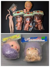 Set Of Vintage Assorted Doll Making Crafts Supplies Heads Face Hands NOS