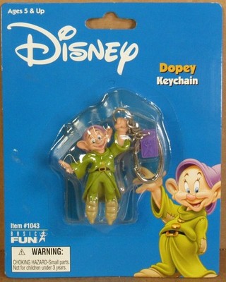 Basic Fun 1043 Disney's Snow White ''Dopey'' Keychain NIP