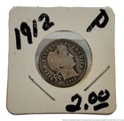 1912 P Philadelphia Mint Barber Dime Early Silver Dime 10C US Coin