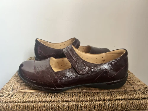 Ballerine Clarks Artisan Un.Helma destrutturate pelle verniciata bordeaux taglia 5 5 D