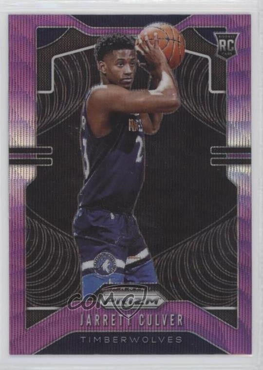 2019-20 Panini Prizm Rookie Purple Wave Prizm Jarrett Culver #252 0w4