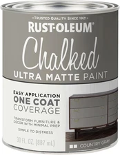 1 qt  Brands 285141 Country Gray Chalked Ultra Matte Paint