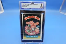 1985 GPK Garbage Pail Kids Series 1 Up Chuck #3a ISA Graded 6 EX-MT