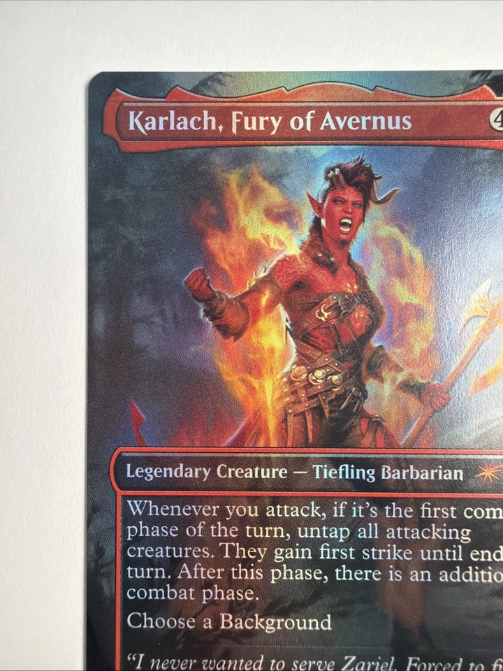 Karlach, Fury of Avernus (Rainbow Foil) Secret Lair Drop Foil - Image 2 of 4