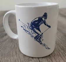Vintage Waterville Valley Resort Ski Area Coffee Mug New Hampshire /Skier 12oz