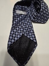 Stafford Mens Geometric Pattern Neck Tie Blue...