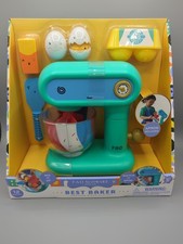 FAO Schwarz 12-Piece Best Baker Pretend Mixer Playset Ages 3 Apron Included Toy