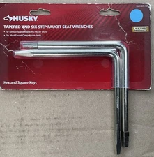 HUSKY 1003005306 TAPERED & SIX-STEP FAUCET SEAT WRENCHES- UNOPENED BOX - NEW