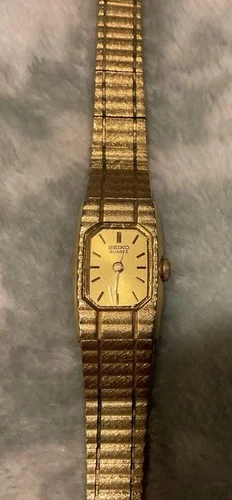 Vintage Seiko Watch Women 12mm Gold Tone Dial 532460