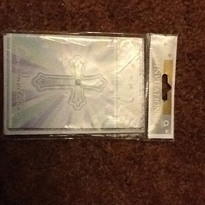 AMSCAN 8pk Joyous Celebration Invitations New NIP Baptism, Christening, Confirmation