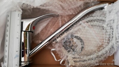 Küchen Spültisch Mono Mischbatterie Schwenkauslauf Einhebel Wasserfall Wasserhahn Chrom