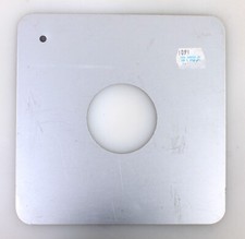 Lens Board 6 inch Square w/ 50mm 2 in Opening, Metal
