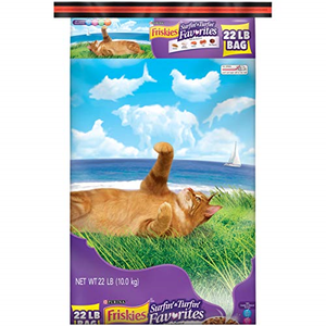 Friskies Dry Cat Food, Surfin' & Turfin' Favorites, 22 Lb ...