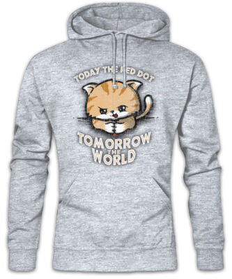 Today The Red Dot Hoodie Kapuzenpullover Katze Katzen Liebe Fun Laserpointer