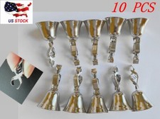 5,10,20 PCS Shiny Chrome Liberty Bells Pole Bell Fish Alarm & Decoration etc NEW