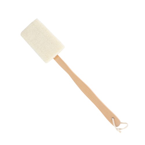 Natural Loofah Exfoliating Bath on A Wooden Handle scrub brush - Bild 5 von 11