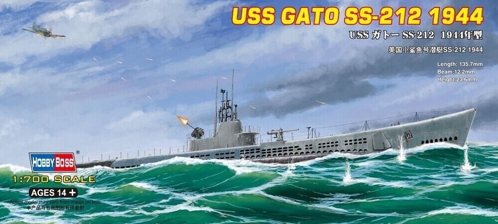 Hobbyboss 87013  1:700th scale USS Gato SS-212 1944