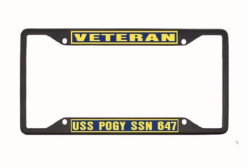 Telaio targa USS POGY SSN 647 US Navy auto militare-camion-RV VETERINARIO - Foto 8 di 8