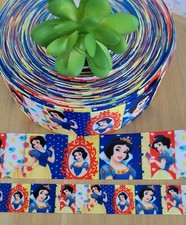 7/8  1.5 1 YD Snow White Grosgrain Ribbon Prince Disney Character Hair Bow