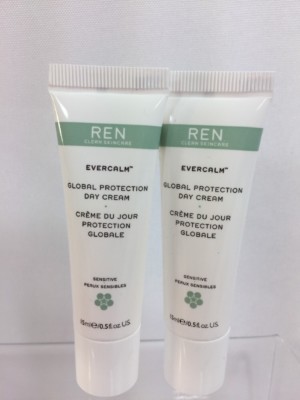 (2) REN Clean Skincare Global Protection Day Creme Travel Deluxe Sz