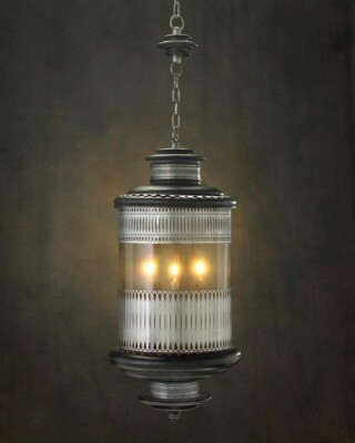 AJC-8555 JOHN-RICHARD Hand Blown Glass Lantern Style Chandelier Alexander-John