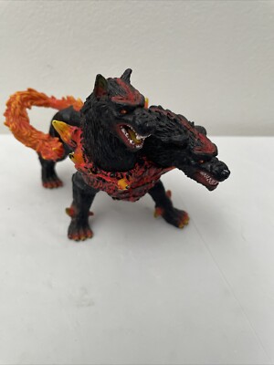 Schleich Eldrador Creatures Hellhound Lava Monster 2 Headed Dog 2017 Figure 