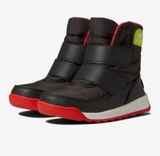 Sorel Toddler Whitney II Strap Size 5 Waterproof Winter Boot - Jet/Poppy Red-NIB