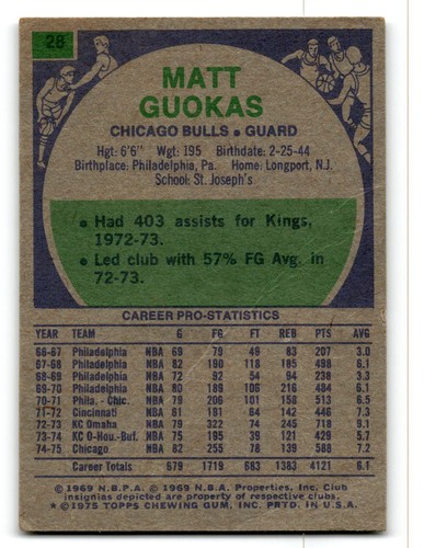 1975-76 Topps Basketball Poor to Good You Choose, Complete Your Set #1-330 - Bild 37 von 459