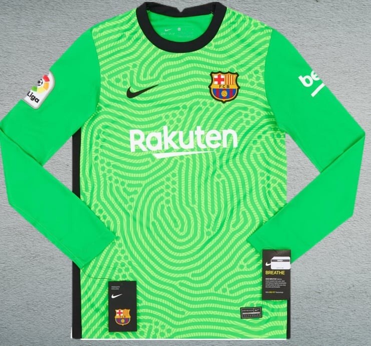 Nueva camiseta de fútbol portero del Barcelona 6-7 años niño Barça