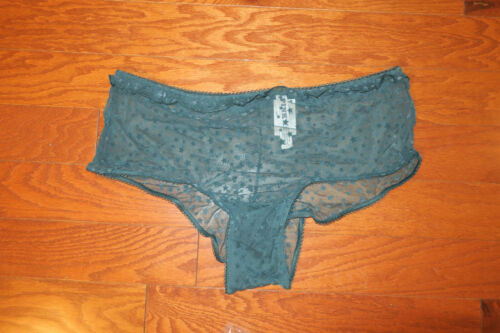 XL ❤️ VICTORIA'S SECRET ❤️ PINK LACE ❤️ PANTIES CHEEKY HIPSTER GREEN MID-RISE - Picture 3 of 3