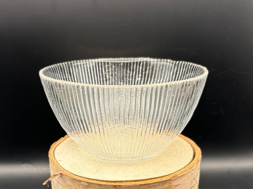 Vintage possible Sasaki (?) Japan Rain Glass 6" Round Bowl 3 1/8" deep - Picture 2 of 12
