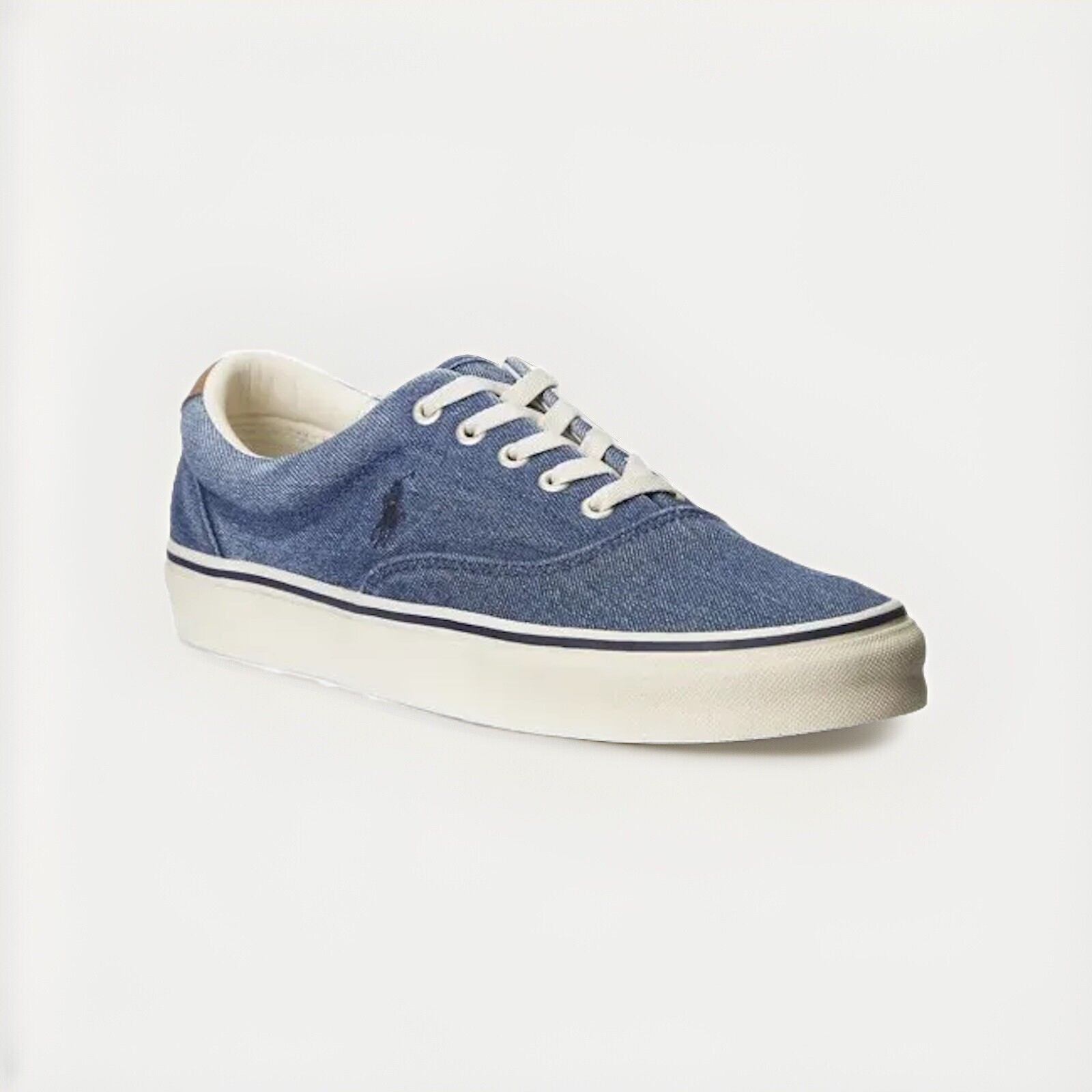 Polo Ralph Lauren sneaker da uomo Keaton Pony denim lavato taglia USA 11 5