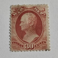 Timbre neuf États - Unis 30 c  rose  Hamilton 1879 War Départment Official