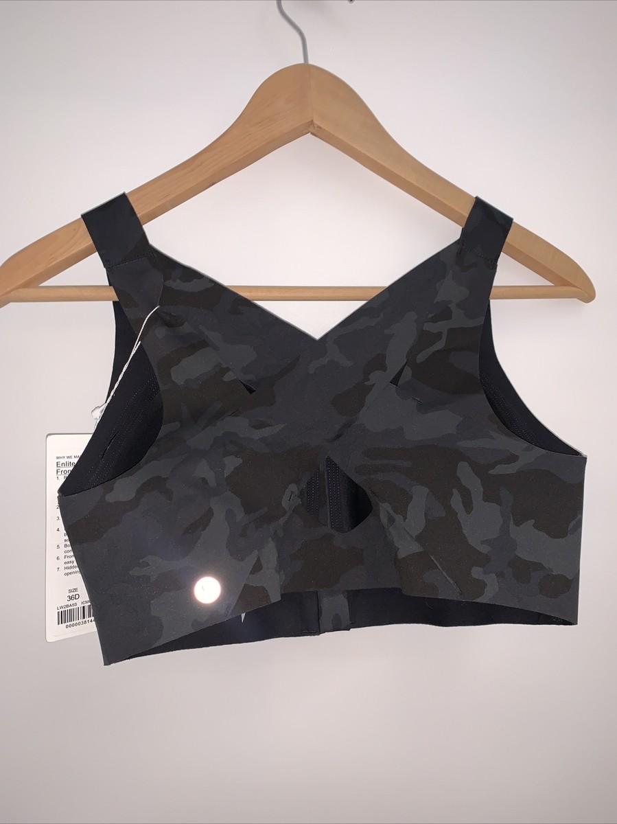Lululemon Enlite Bra *Zip Front NWT 32 34 36 38 C D DD E
