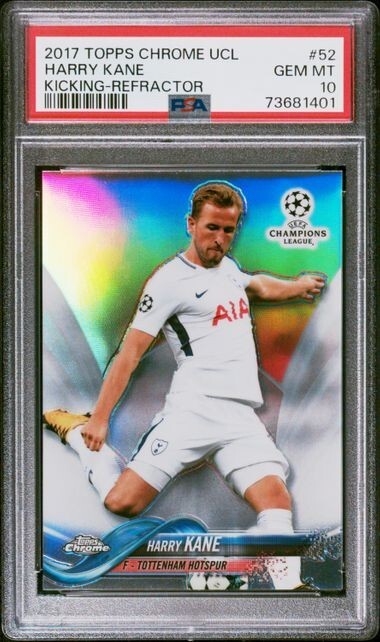 2017 Topps Chrome UCL Refractor Harry Kane #52 PSA 10 England Gem Mint