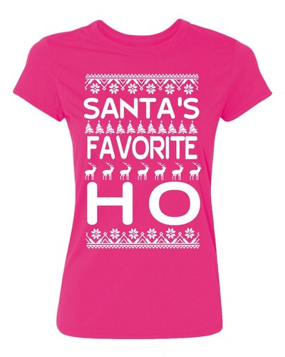 Santa's Favorite Ho Funny Christmas Women's T-Shirt - Picture 24 of 24