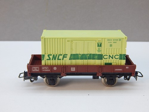 JOUEF HO WAGON PLATE FORME Lgs CONTENEUR CNC KARGO 70 Ep IV NEUF BOÎTE